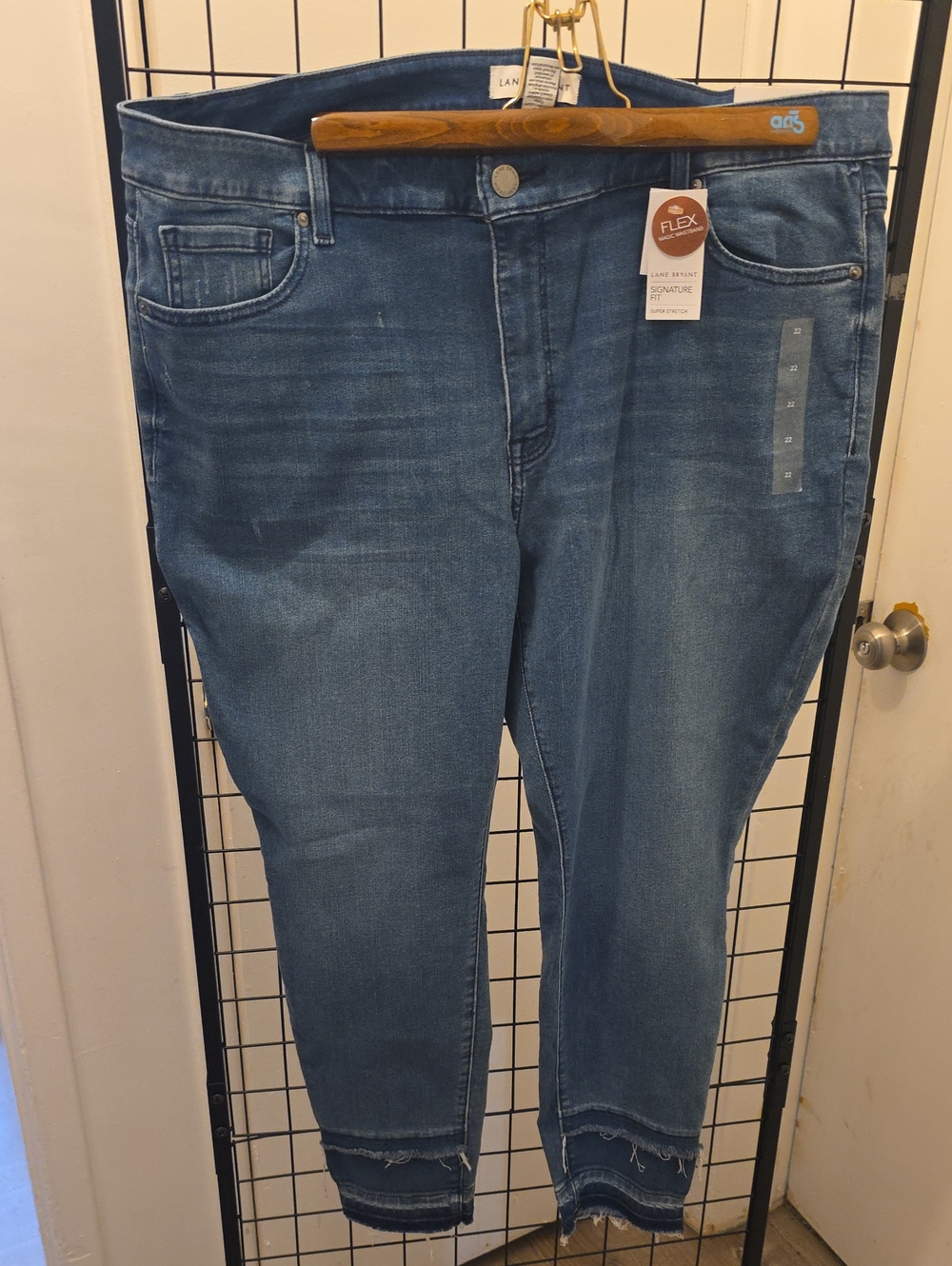 Lane Bryant Medium Blue Stretch Ankle Jeans